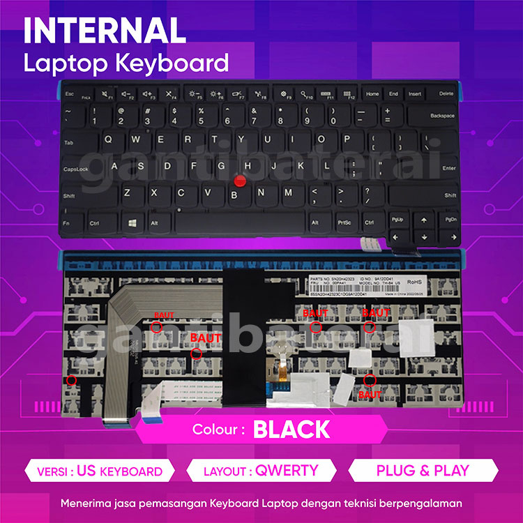 Keyboard Len Thinkpad T460 T460S Pointer