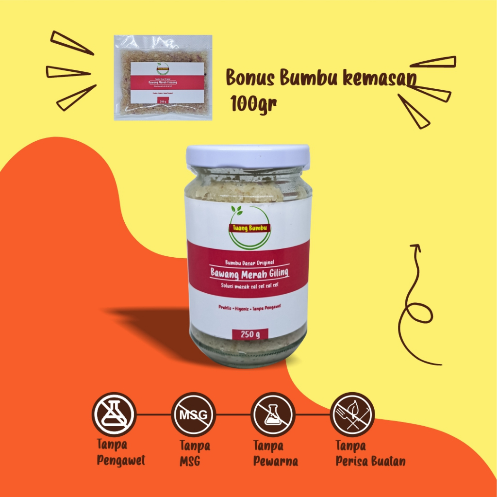 

Tuang Bumbu - Bawang Merah Giling Halus 250gr