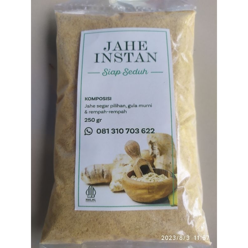 

jahe instan 250gr,, 100%jahe emprit asli siap seduh