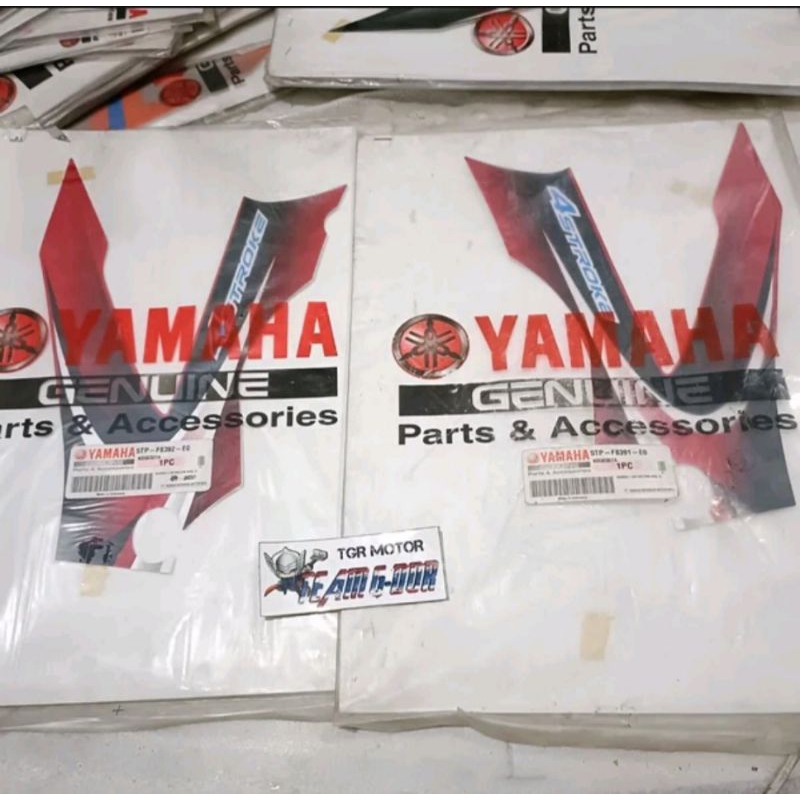 striping sticker stiker polet cover kaper sayap kiping side dalam kiri kanan ori original yamaha 5tp