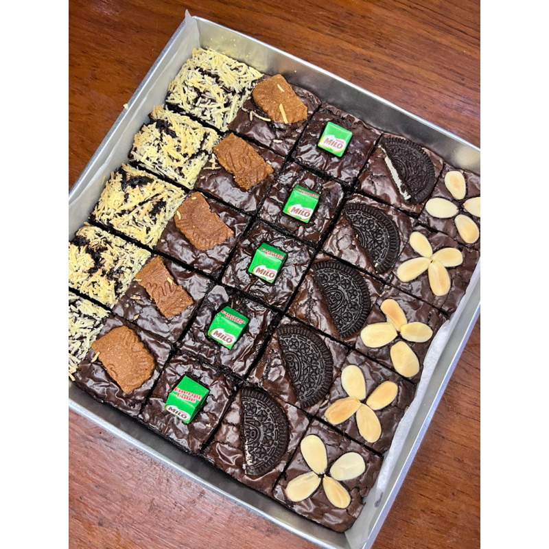 

Fudgy Brownies Panggang Sekat Ukuran 20x20