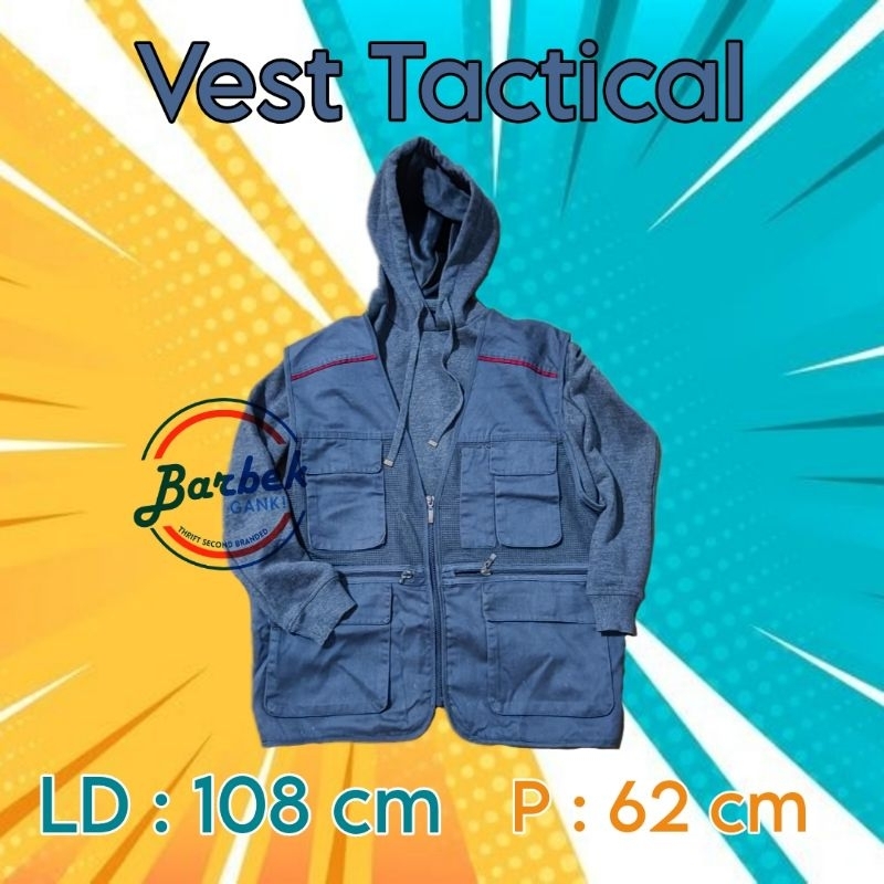 vest tactical rompi jaring preloved second