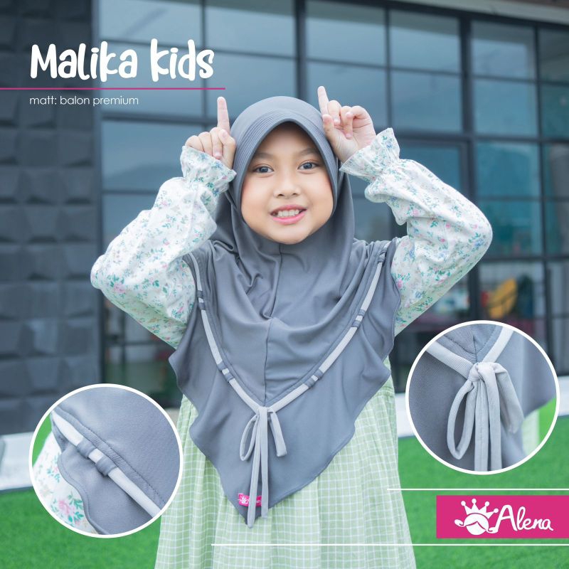 Hijab Anak Tanggung MALIKA ORI ALENA | Jilbab Anak Jersey 5-10 thn