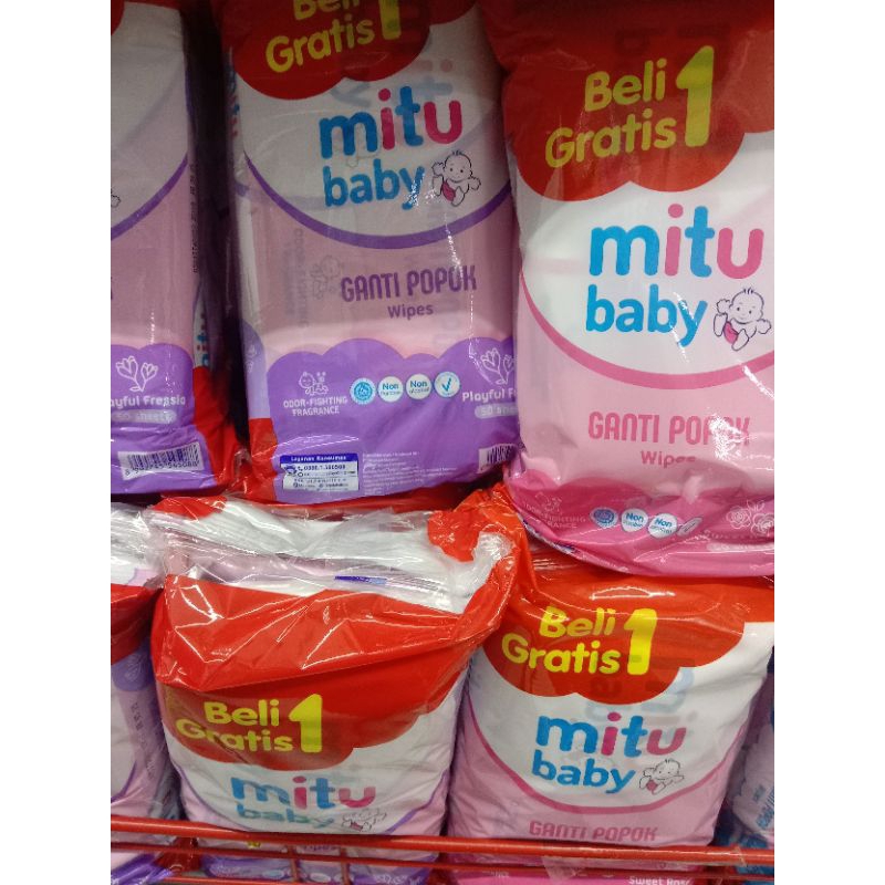Tissue basah Mitu Baby Buy 1 get 1