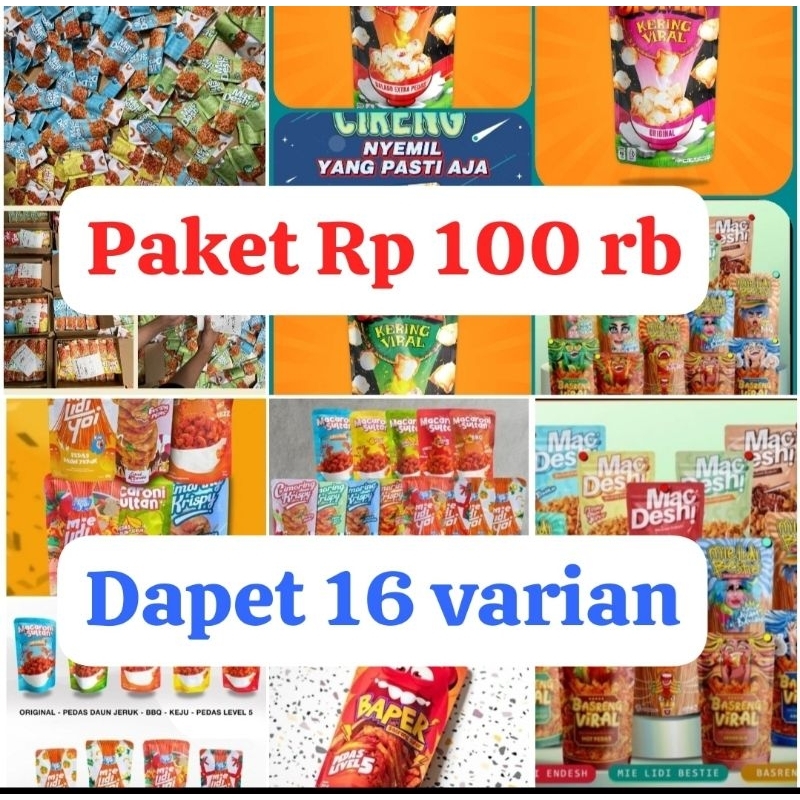 

CEMILAN PEDAS GURIH PAKET CAMILAN VIRALL 100 ribuan dapat 16 pcs