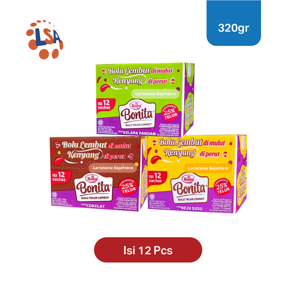 

Roma Bonita Bolu Telur 12 Pcs