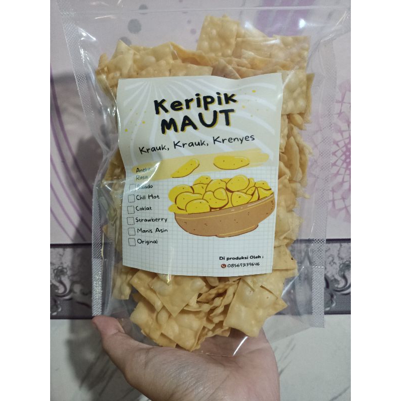 

Keripik MAUT_Keripik Pangsit Aneka Rasa_500gram