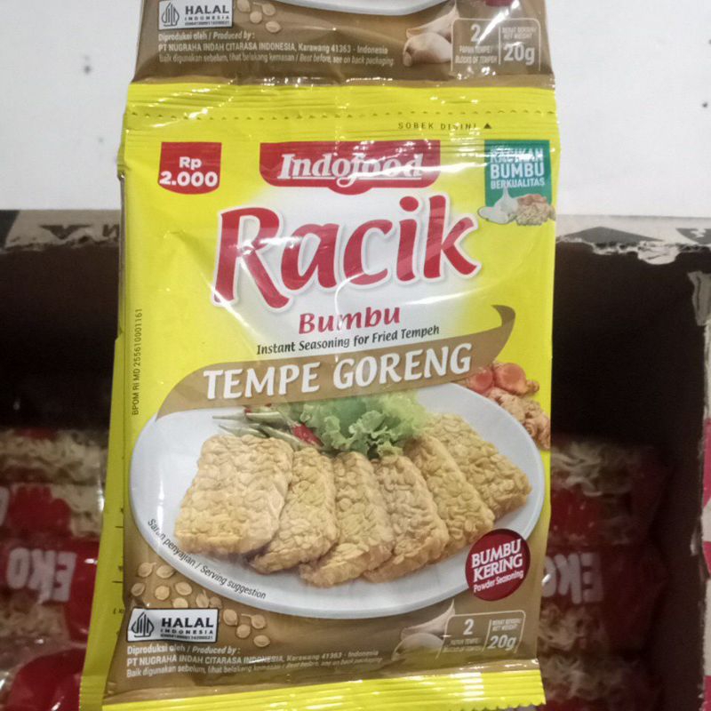 

Racik bumbu instant Tempe goreng renceng 20gr