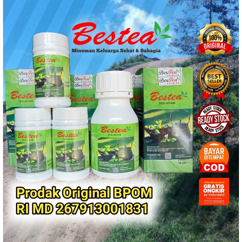 

BESTEA TEH HITAM✓✓ 80Gam Dan 40Gram + Bonus 100% Produk Herbal Original