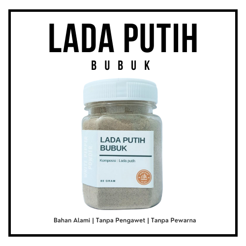 

Merica Bubuk / Lada Putih Bubuk / Serbuk Lada Putih / White pepper powder