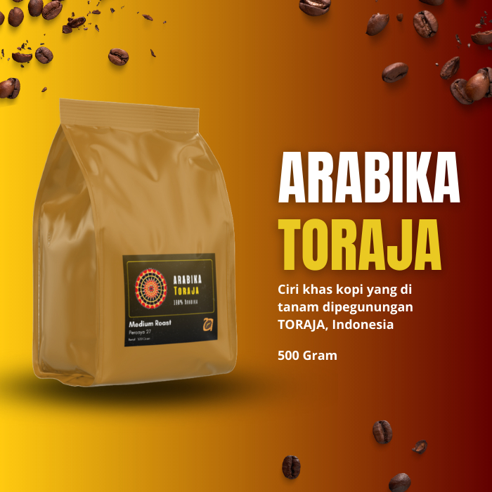 

Biji Kopi Arabika Toraja Coffe Beans G1 Single Origin Roats Bean Manual Brewing dan Espresso 500Gram