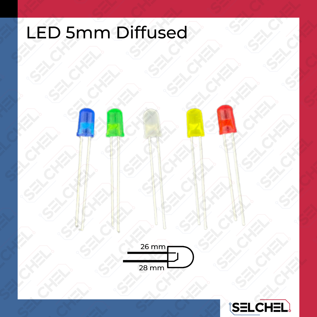 Led 5mm 5 mm diffused berbagai macam warna