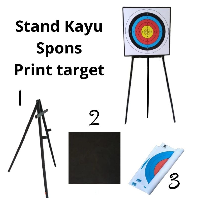 Stand target panahan kayu