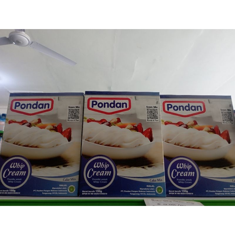 

Pondan Whip Cream 150gr