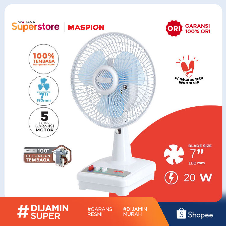 Maspion Desk Fan 7 Inch - F-18 DA | F18DA