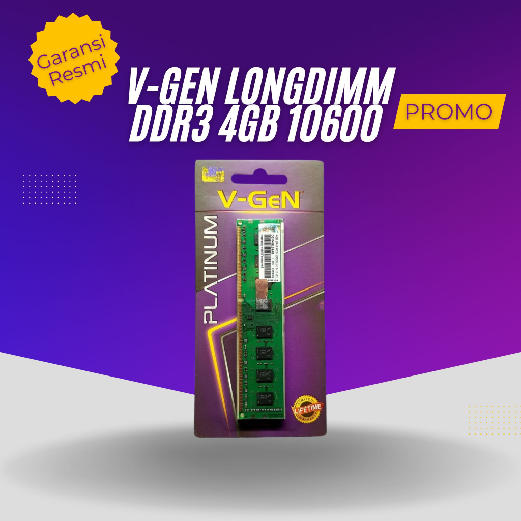V-GEN LONGDIMM DDR3 4GB 10600