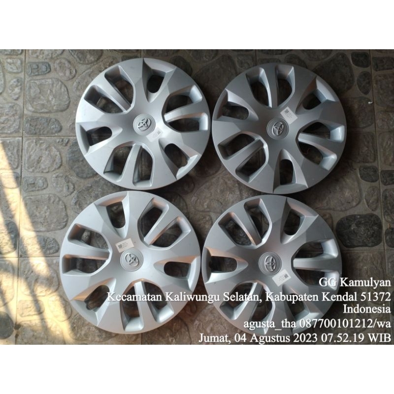 wildop/ weldop/wheldoop/tutup velg /dop original toyota ring 16 cocok untuk hiace premio harga untuk