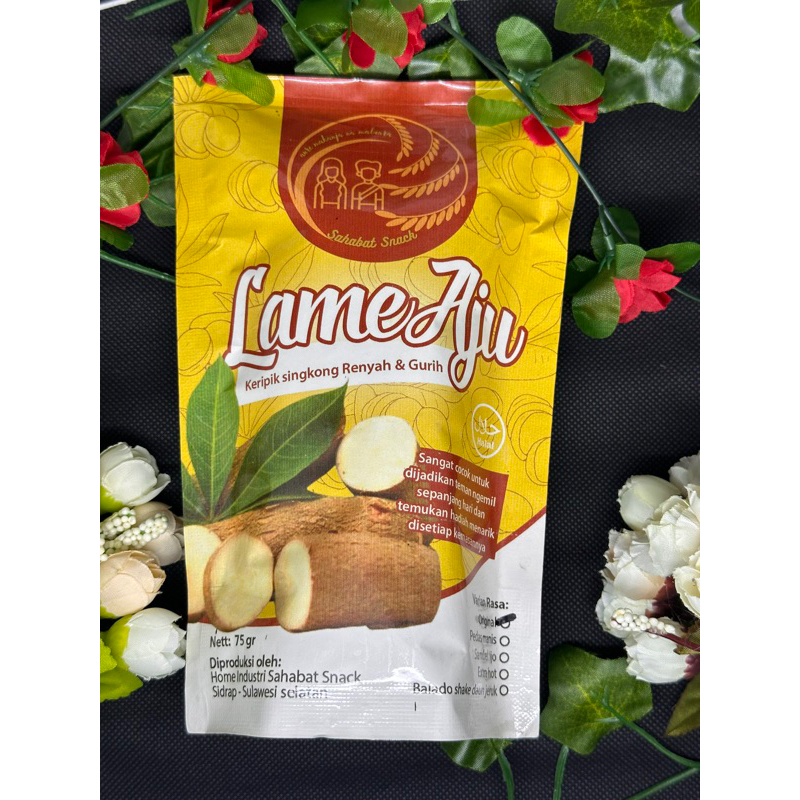 

Keripik Singkong Lame Aju Bumbu Basah