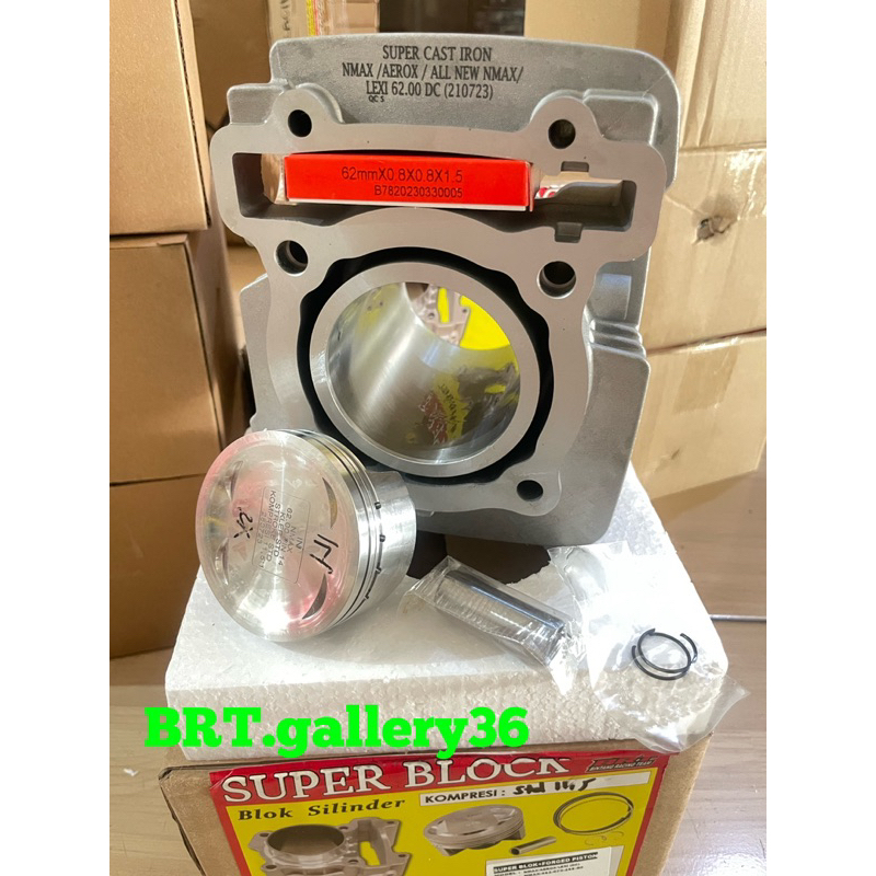 BLOK BRT CAST IRON DOUBLE COOLER NMAX OLD NMAX NEW AEROX R15VVA LEXI 62mm 66mm 68mm 70mm