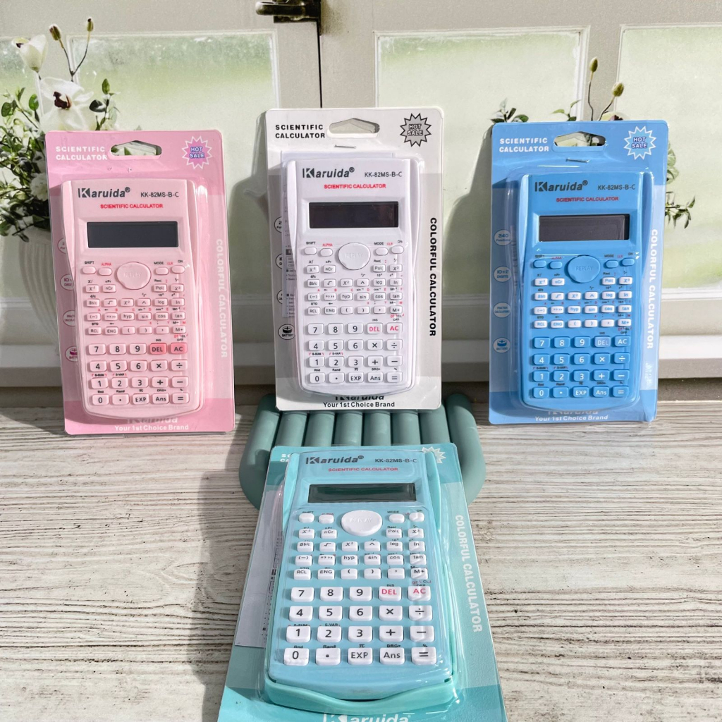 

Scientific Calculator KARUIDA Warna Soft Pastel Kalkulator 240 Fungsi Alat Tulis Sekolah dan Kantor Kualitas Terbaik bisa Grosir dan COD