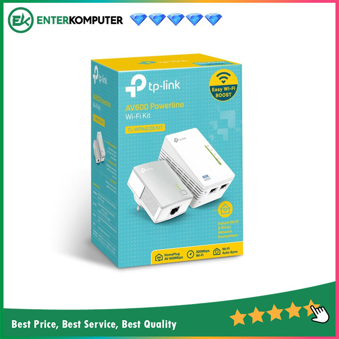 TP - Link AV600 Mini Powerline starter kit - WPA4220KIT