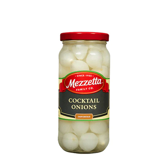 

MEZZETTA COCTAIL ONIONS/BAWANG PUTIH ACAR DALAM TOPLES 16oz (473ml)