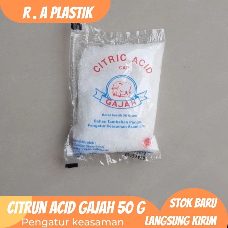 

CITRUN ACID CAP GAJAH 50 GRAM