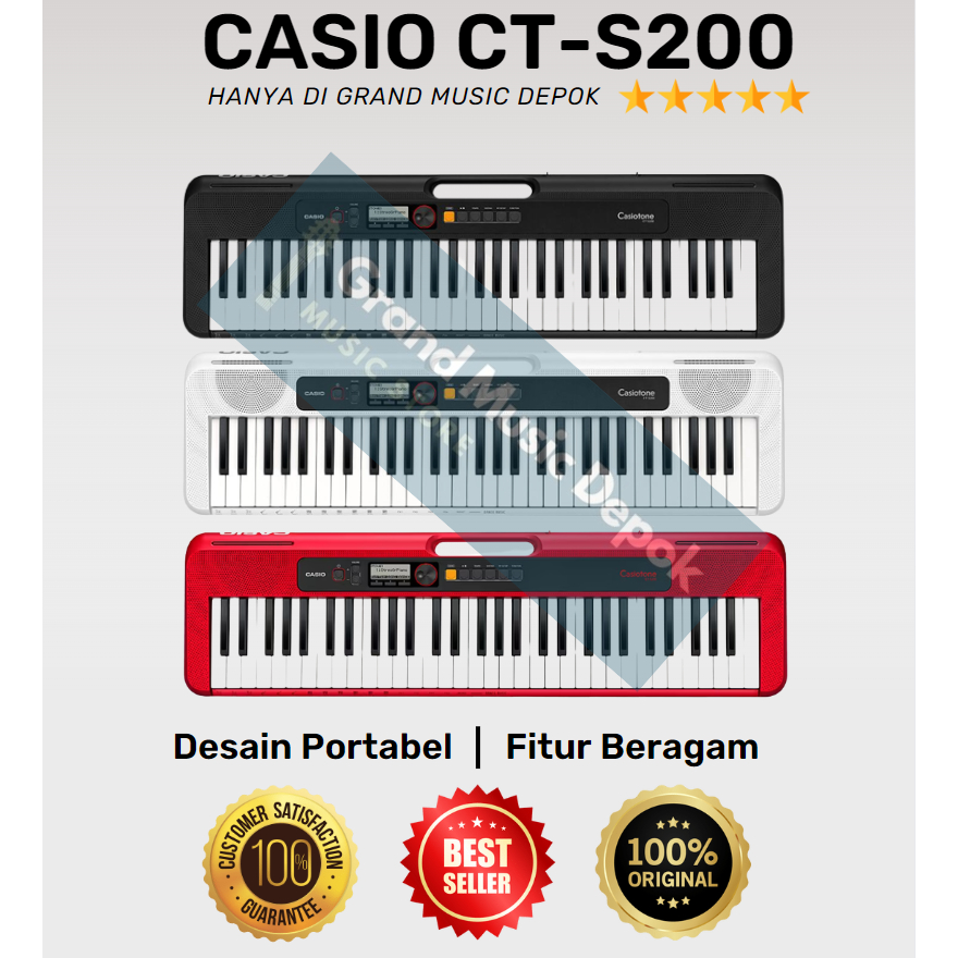 Keyboard Casio CTS 200 Garansi resmi Casio 1 tahun CTS200 CTS-200