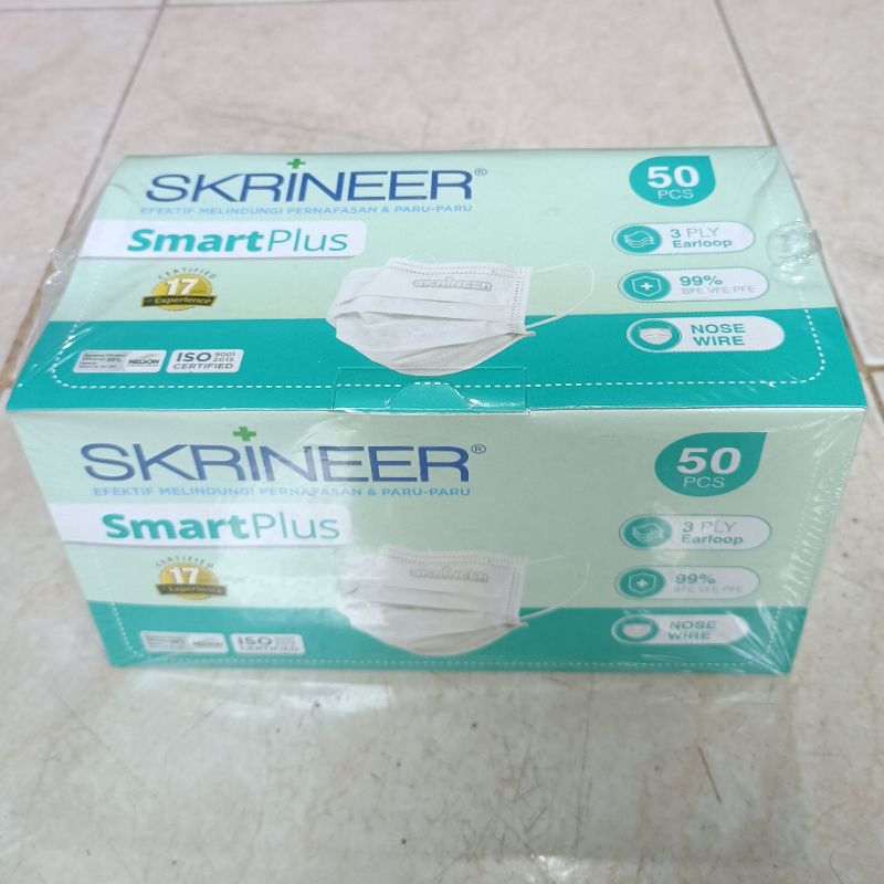 50pcs Masker Skrineer Earloop masker earloop masker 3ply masker medis masker medis 3 ply masker waja