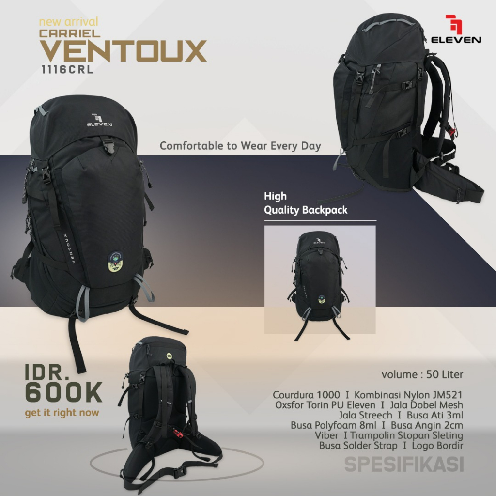 ELEVEN TAS RANSEL CARRIEL VENTOUX ELLEVEN OUTDOOR