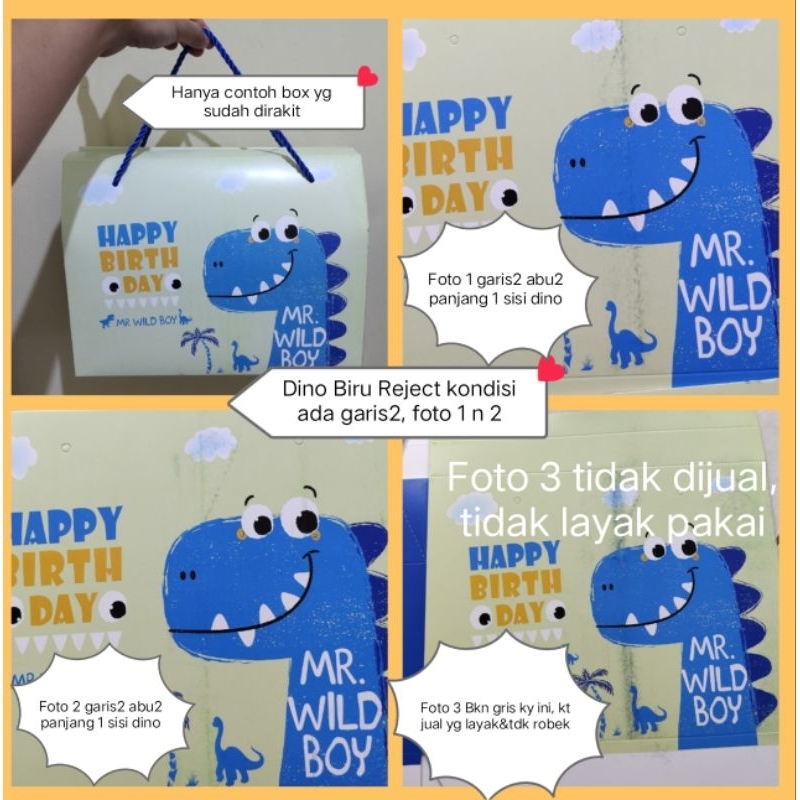 

Reject Large Box Snack Ultah AnAk Box Dino Biru Box Souvenir ultah Anak Goodie bag snack anak Paperbag Snack Ultah Box Baby Box Lucu Anak Box Hadiah Kotak Hadiah Anak
