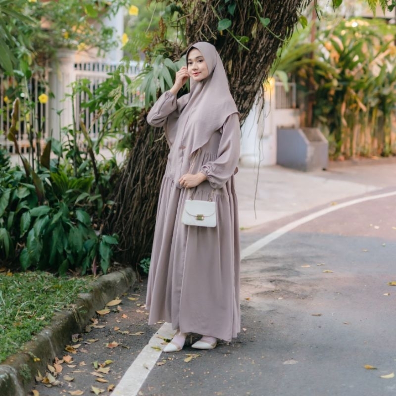 Khimar set premium | Gamis Syari premium | Oneset Gamis | Clara Set gamis Syari | Setelan Syari | St