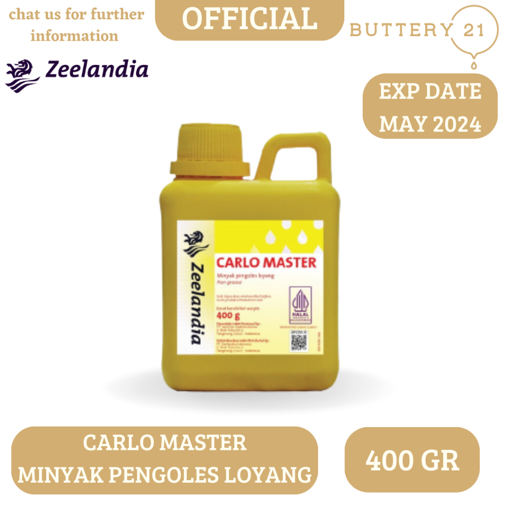 

ZEELANDIA CARLO MASTER 400 GR / MINYAK PENGOLES LOYANG