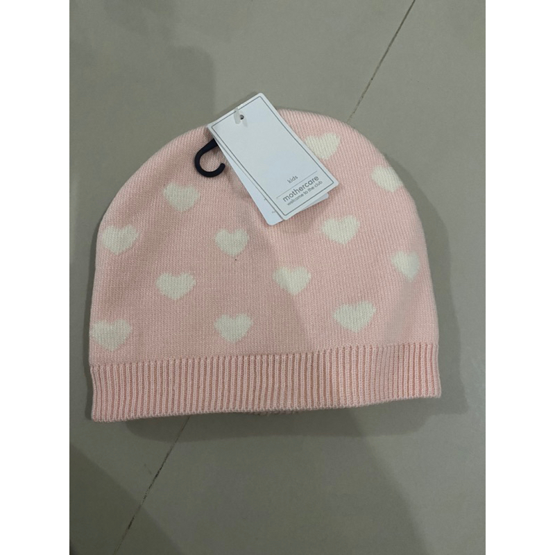 Mothercare Pink heart hat NWT