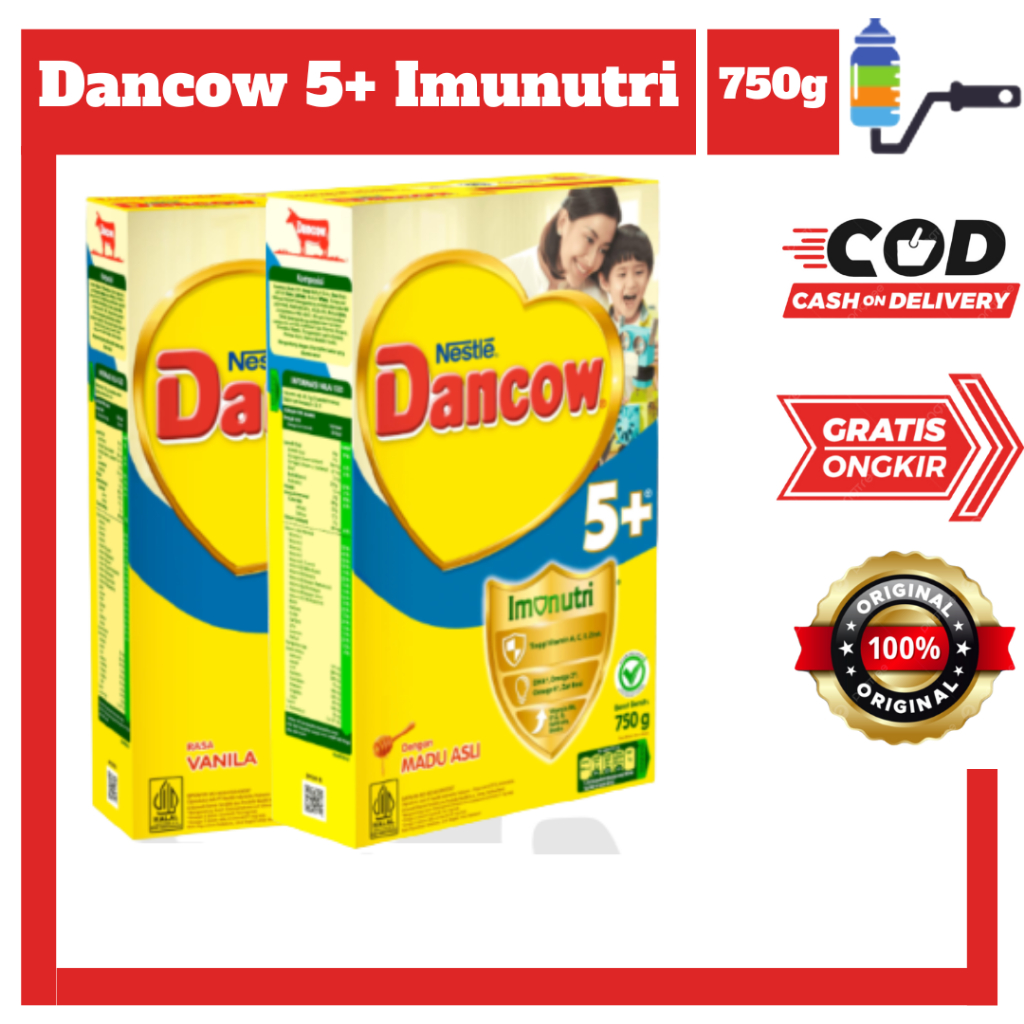 

Dancow 5+ Imunutri Rasa Vanila dan Madu 750g 5-12 Tahun