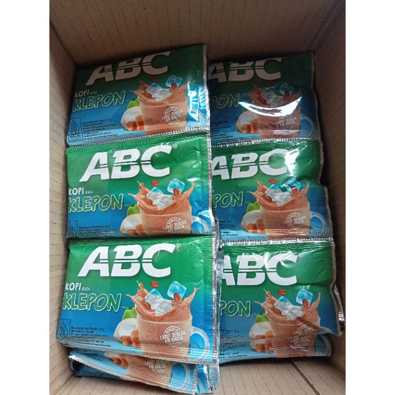 

PROMO KOPI ABC rasa Klepon 1 Renceng 10 saset