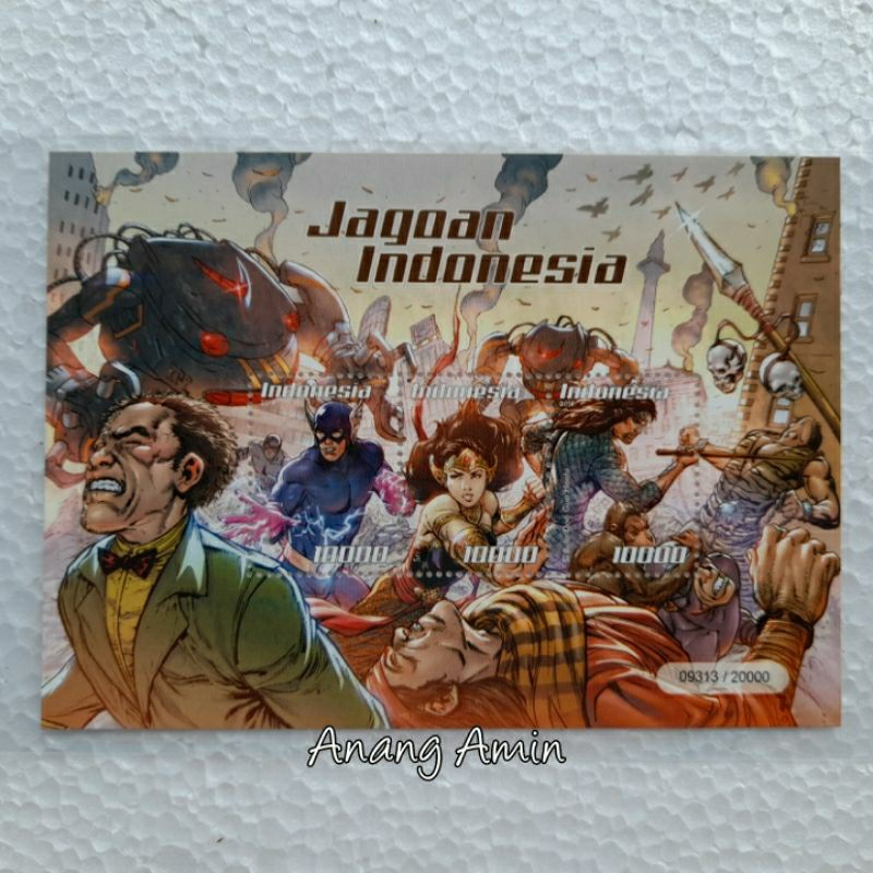 

LOT.F203 PRANGKO INDONESIA MINIATUR SHEET JAGOAN INDONESIA 2019