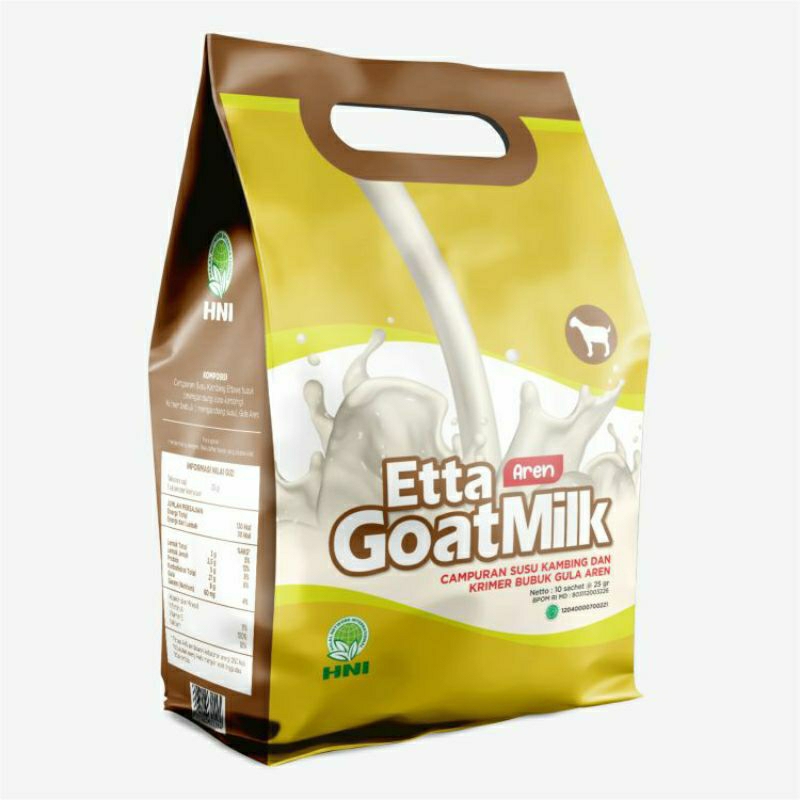 

Etta Goat Milk Aren HNI HPAI | Susu kambing Ettawa 10 sachet