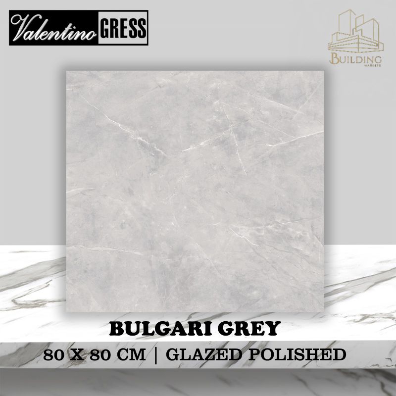 Granite Lantai 80x80 BULGARI GREY/GLOSSY/VALENTINO GRESS