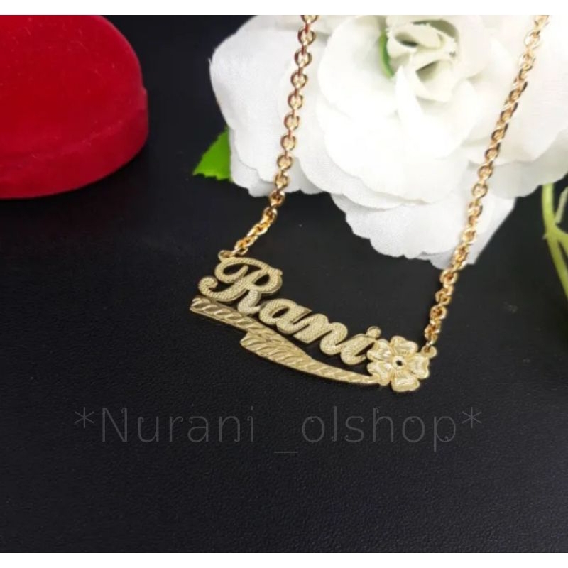 kalung ukir nama (titanium)