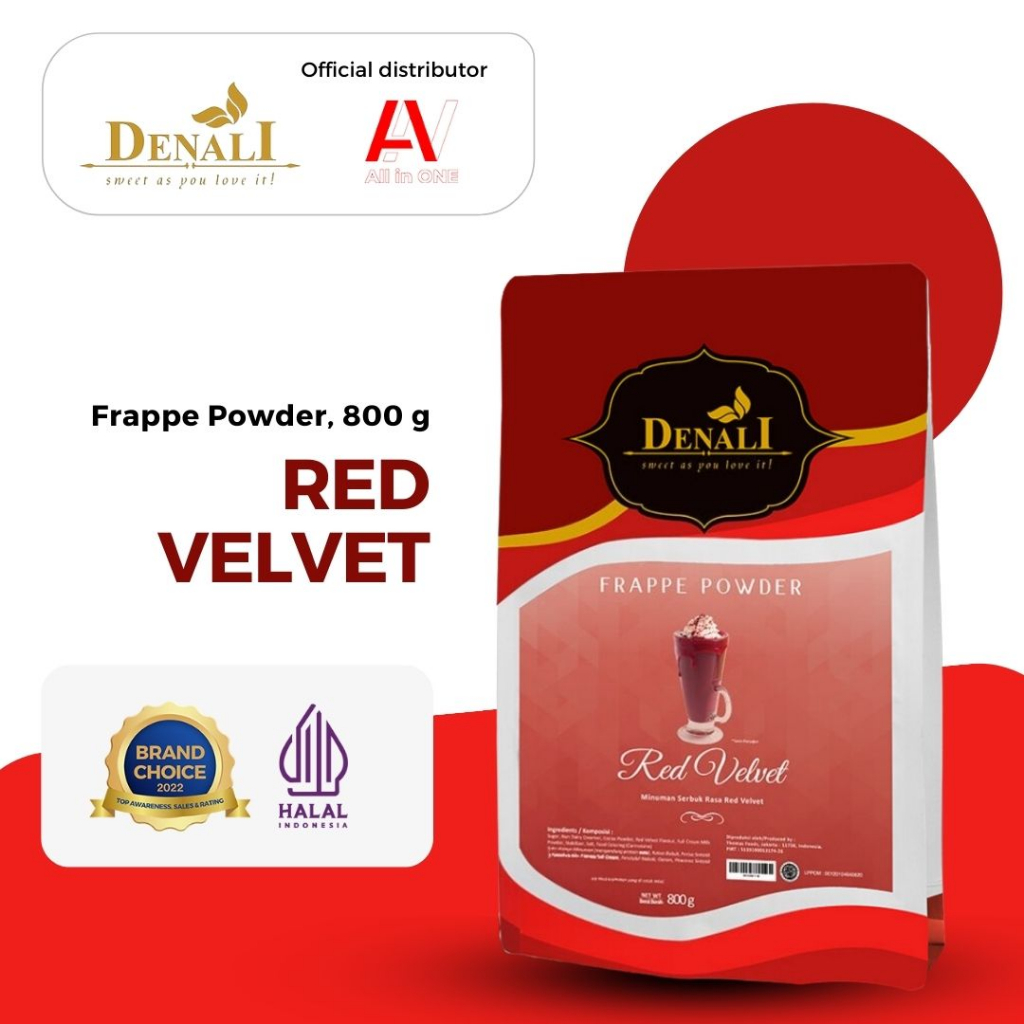 

Denali Frappe Powder 800g - Red Velvet