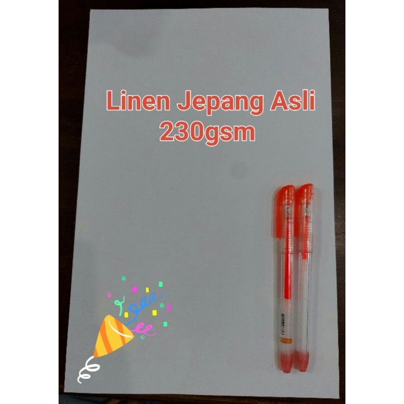 

[50 lembar] Kertas Linen Jepang 230gr / Karton Linen Jepang 230gr Folio / A4