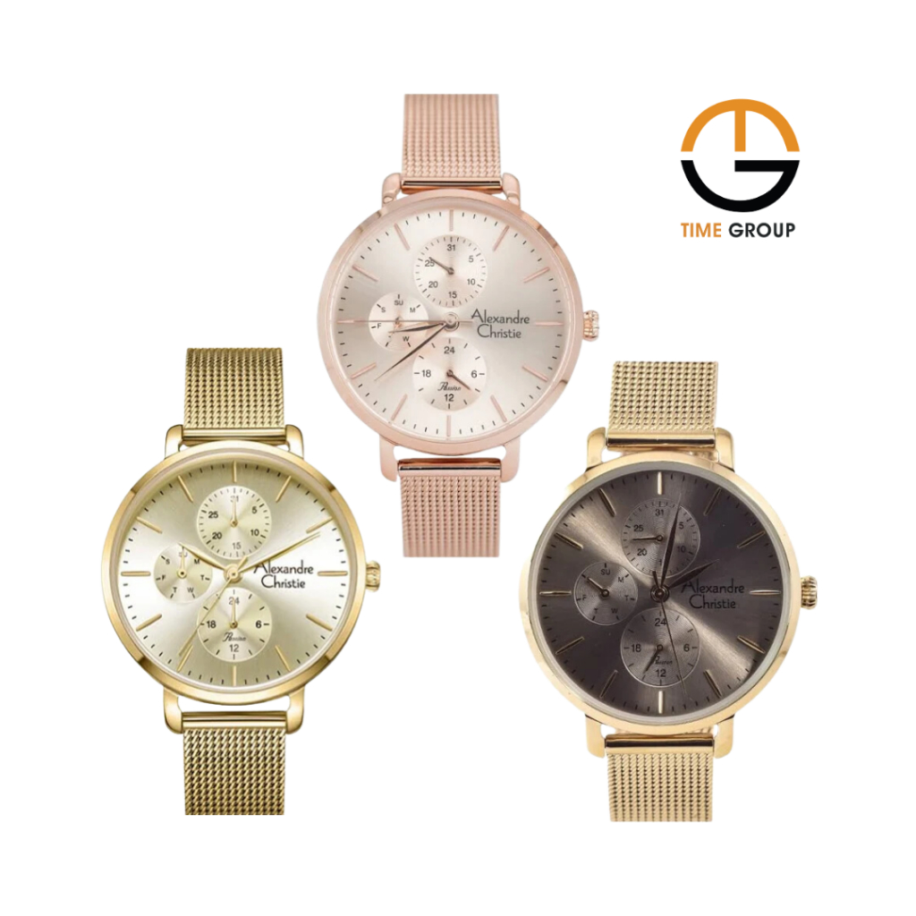 JAM TANGAN WANITA ALEXANDRE CHRISTIE AC2916 AC 2916 BF RANTAI