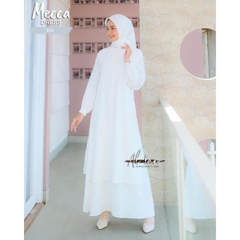 Gamis malay crinkle Mecca dress