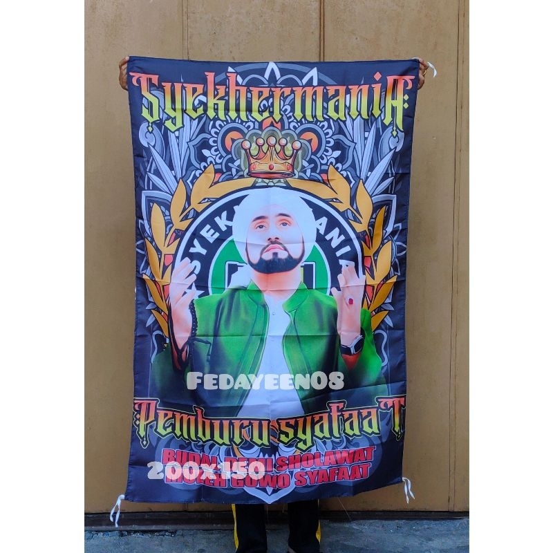 TERLARIS & TERMURAH BENDERA SYEKHERMANIA UK 200x150cm PROSES 1-2 HARI DI KIRIM (FULL PRINTING,FREE S