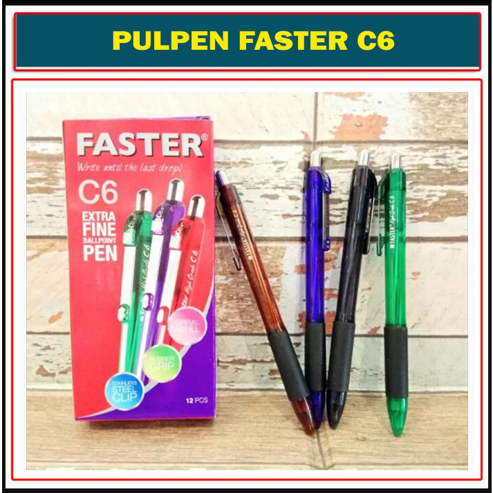 

PENA FASTER C-6 HITAM