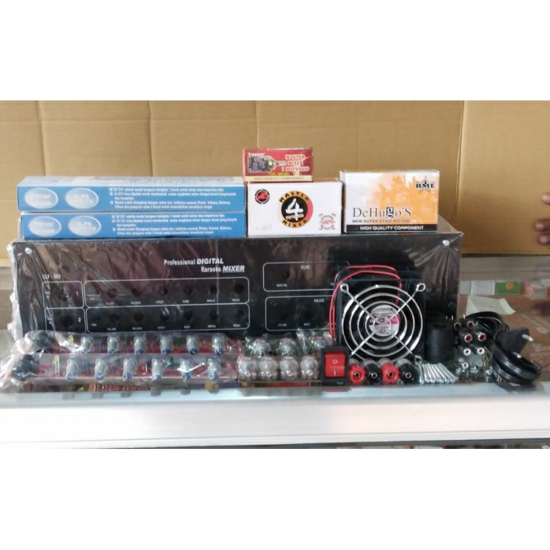 Box Power Mixer CLF-962 Untuk 2Ch Mixer Lengkap Kit  dan asesories