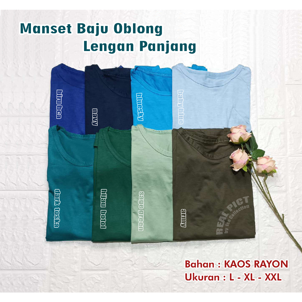 Manset Lengan Panjang Bahan Kaos Dalaman Baju Wanita Inner Baju Wanita Lengan Panjang Daleman Kebaya