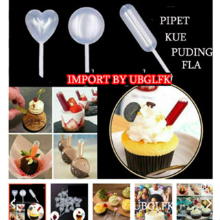 IMPORT PIPET SMALL CAKE KUE Pipet Mini Ukuran 4ml Untuk Kue Cupcake Es Krim Dan Saus TOPPER HIASAN D