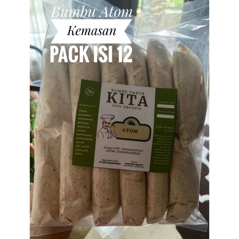 

Bumbu Atom Kemasan pack isi 12